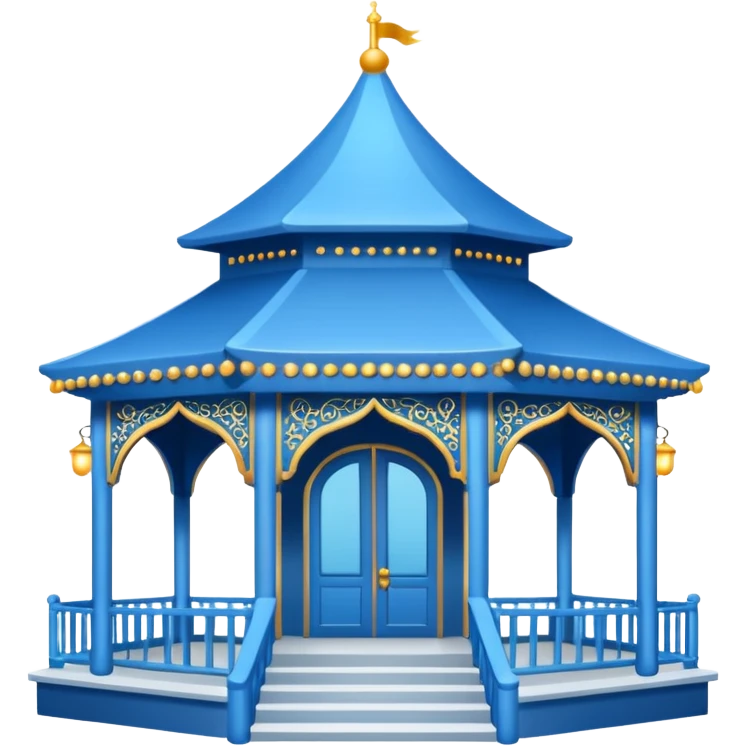 blue wedding pavillion emoji