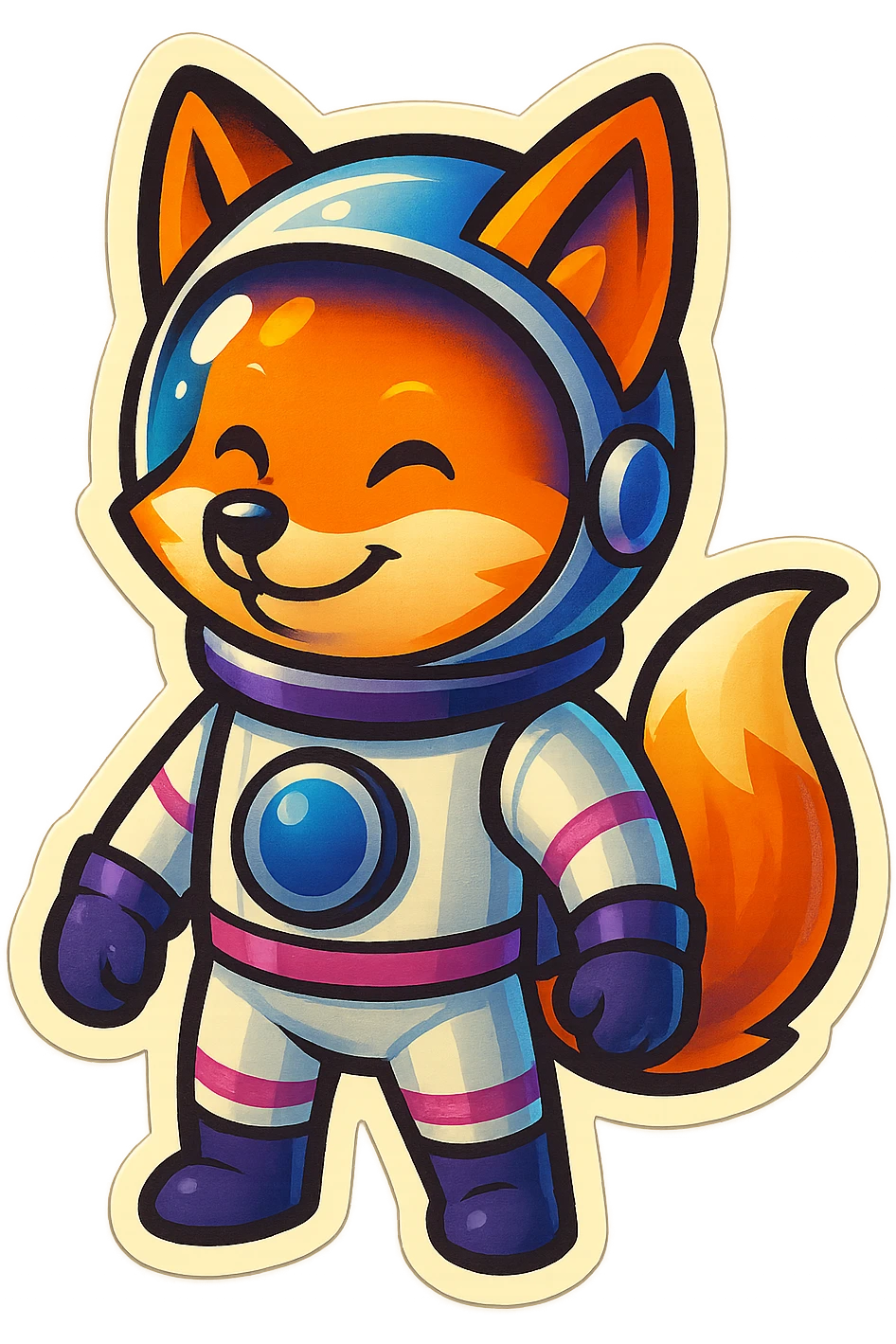 fox asstronaut emoji