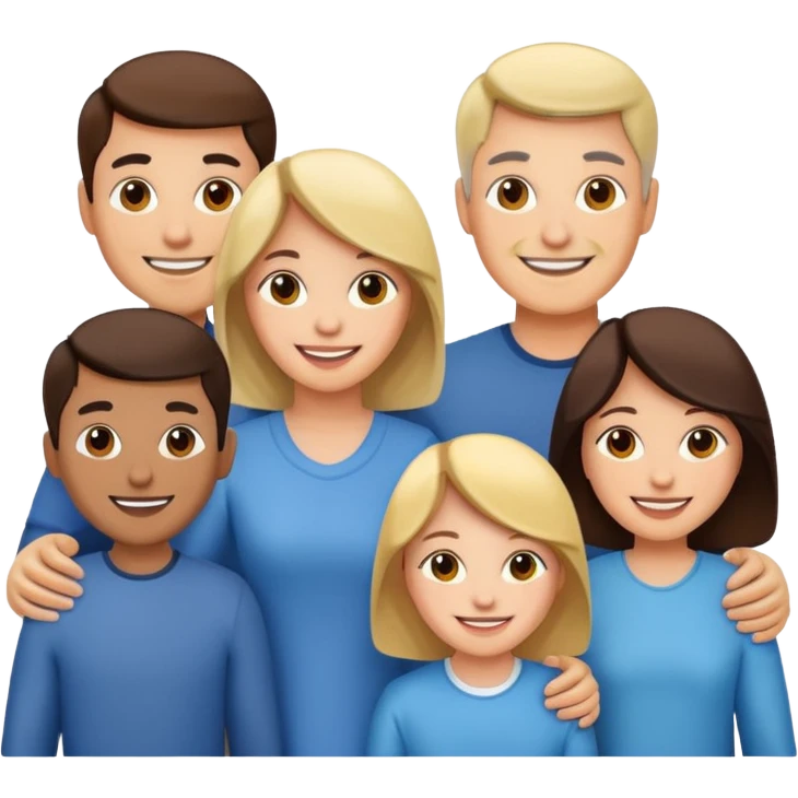 family of users group portrait emoji
