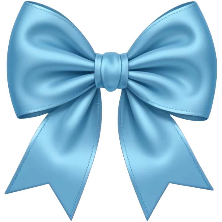 Light blue bow emoji