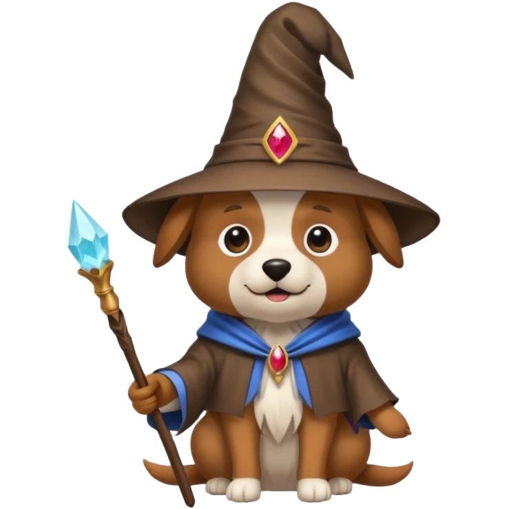 Dog wizard emoji