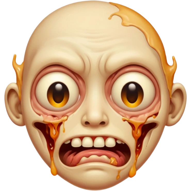 Very melted face emoji