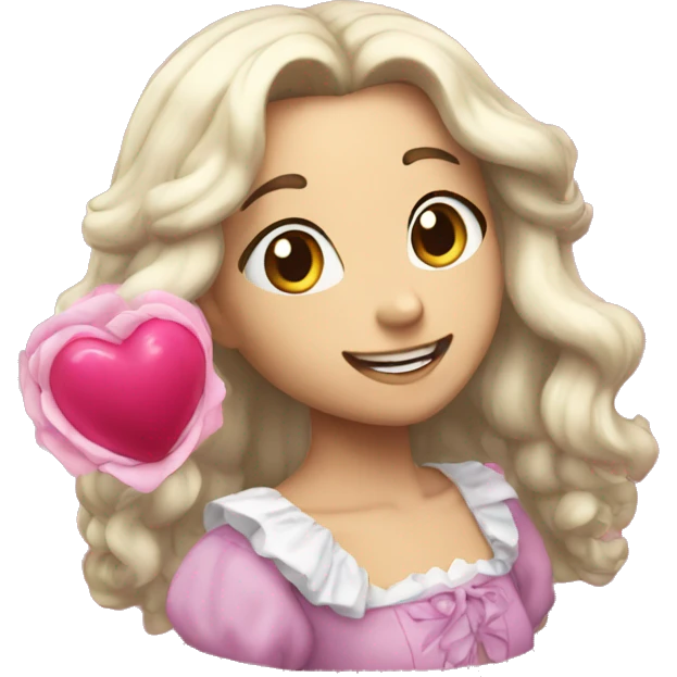 Corazon rosa latiendo emoji