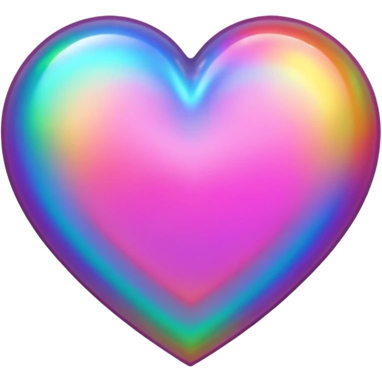 heart with a holographic border emoji