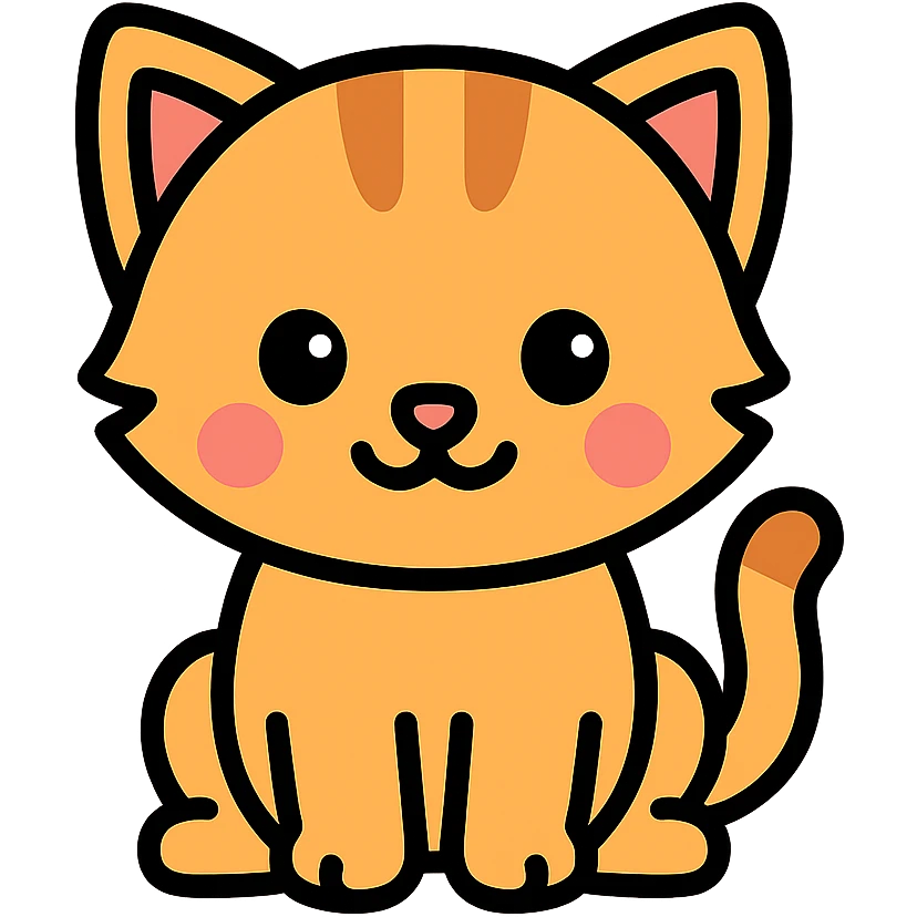 cute kitten icon emoji