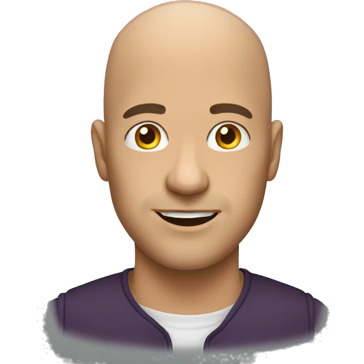 Bald man  emoji