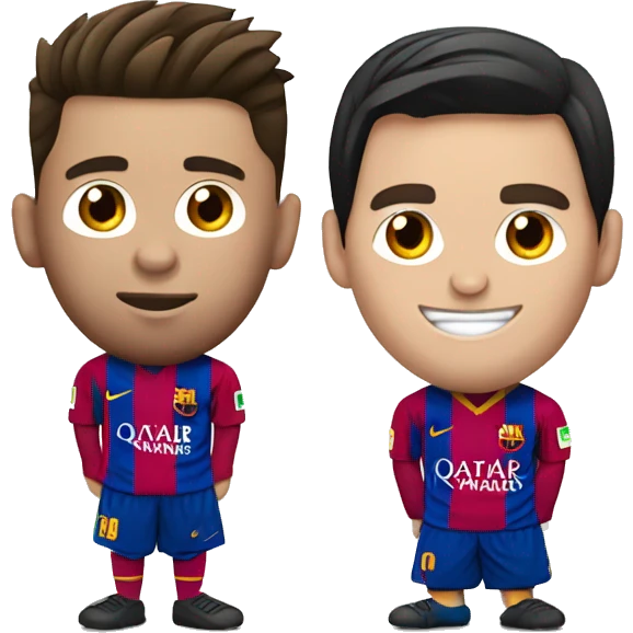 Messi y cristiano ronaldo emoji