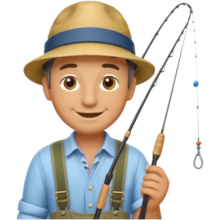 happy fisherman emoji