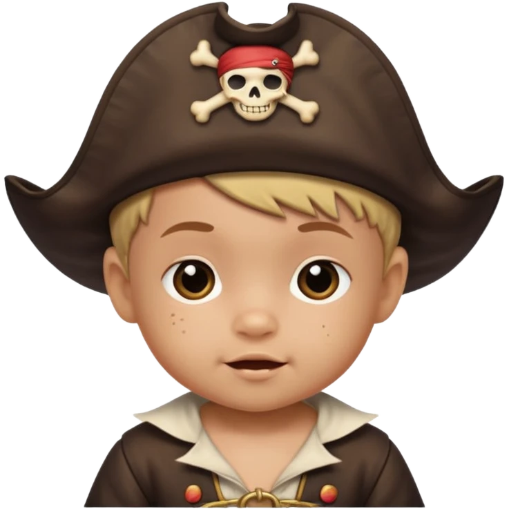 cute pirate baby emoji