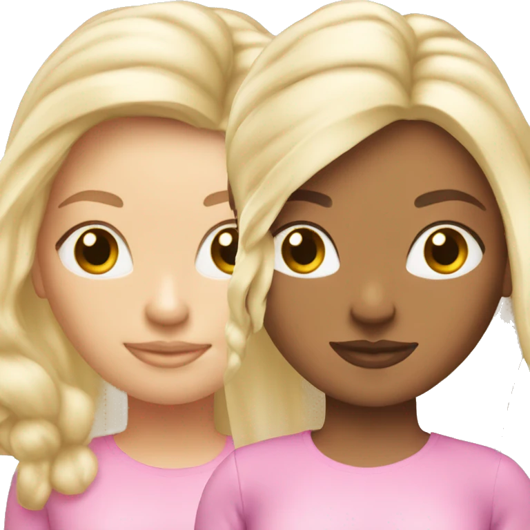 Pink Pilates princess blonde hair  emoji