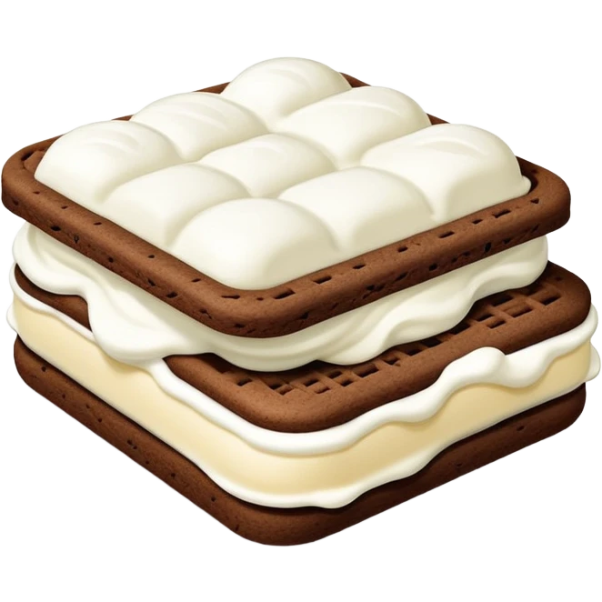 super realistic ice cream sandwich emoji
