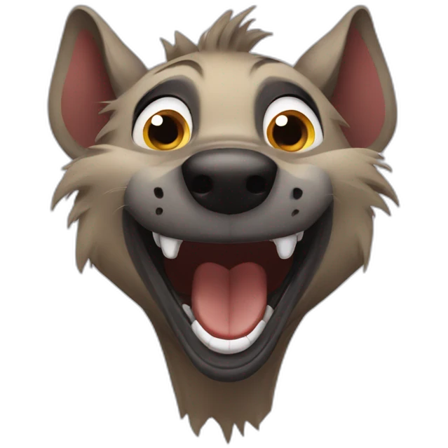 laughing hyena emoji