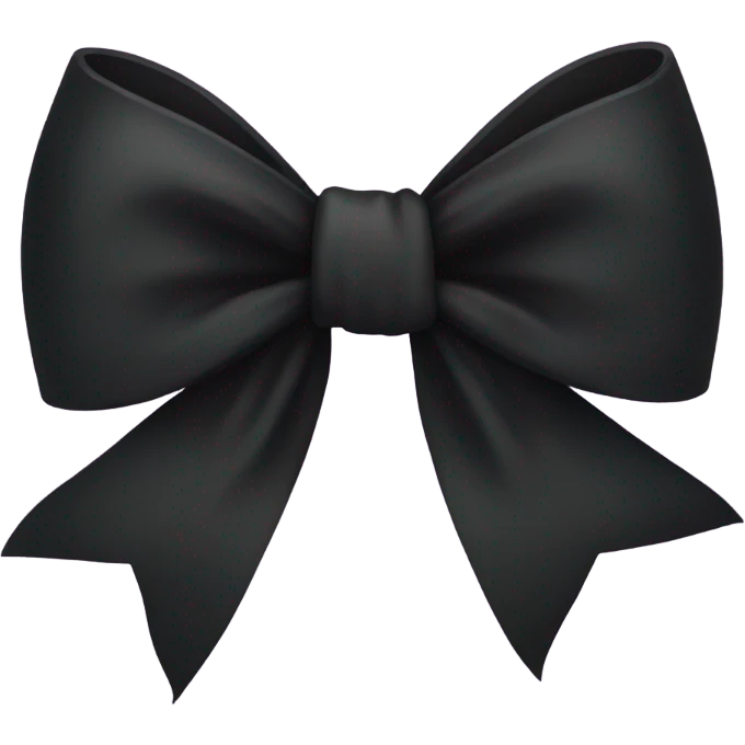 Black bow emoji
