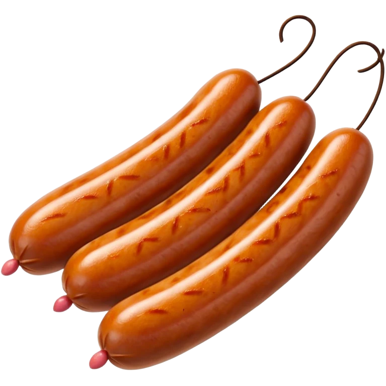 love-shaped sausages emoji
