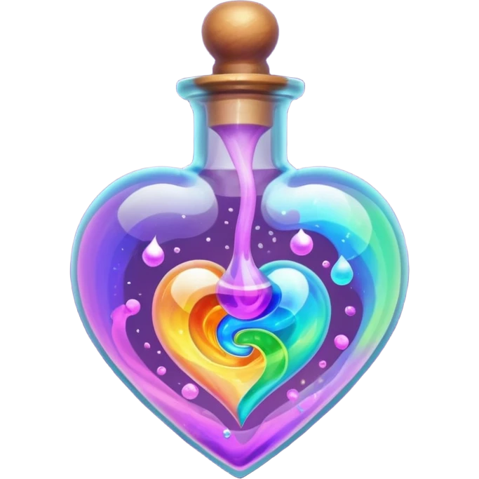 potion bottle themed heart emoji