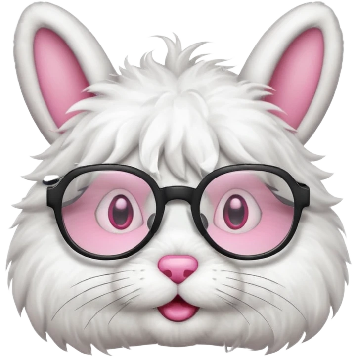 bunny face wearing glasses emoji