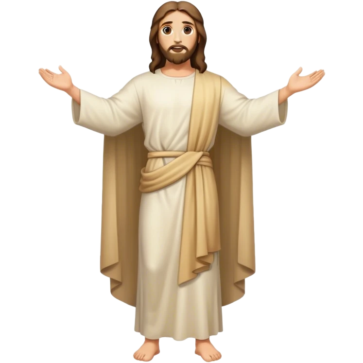 jesus christ back view fullbody emoji