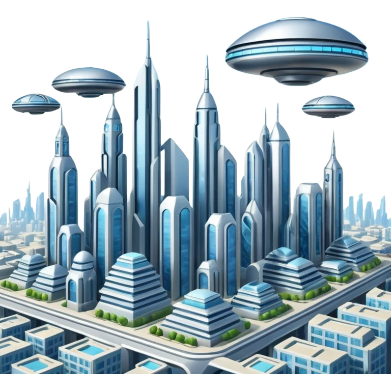 Flying city emoji