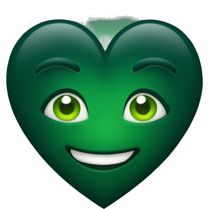 dark green heart emoji