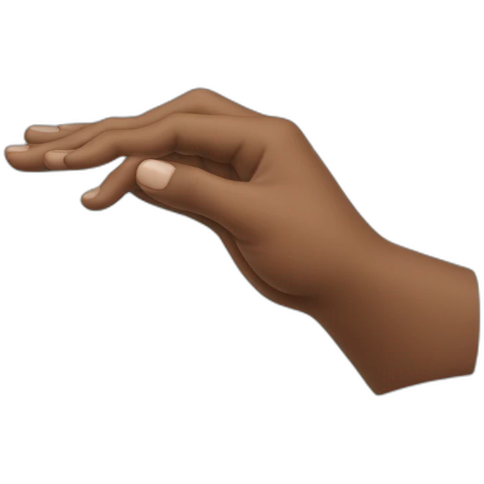 hand giving out something  emoji