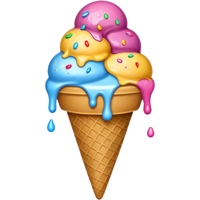 ice cream punched on wall  emoji