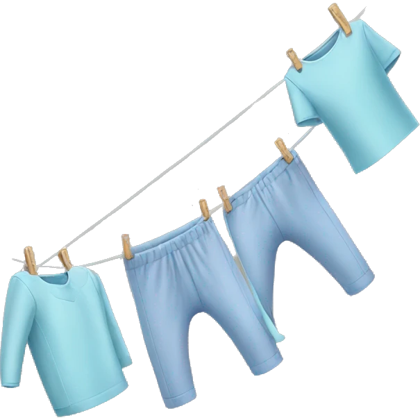 folding clothes line  emoji