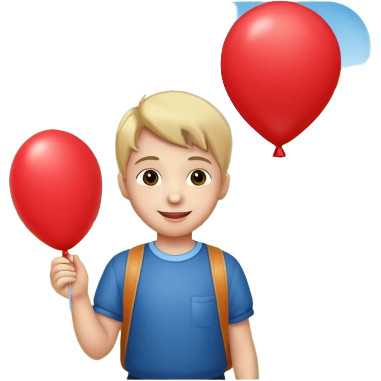 Child + balloon, Park Visitors. emoji