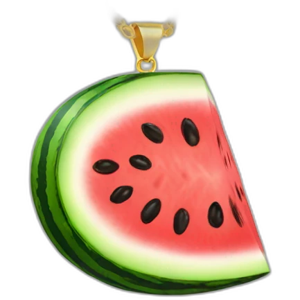Watermelon-locket emoji