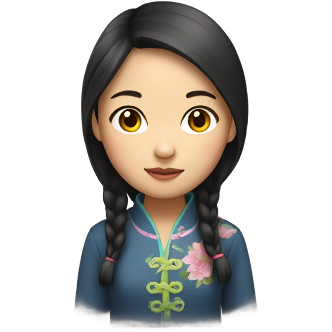 Chinese girl emoji