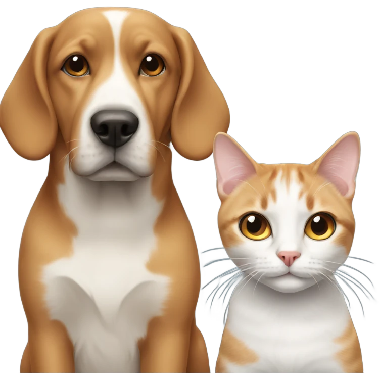 dog and cat emoji