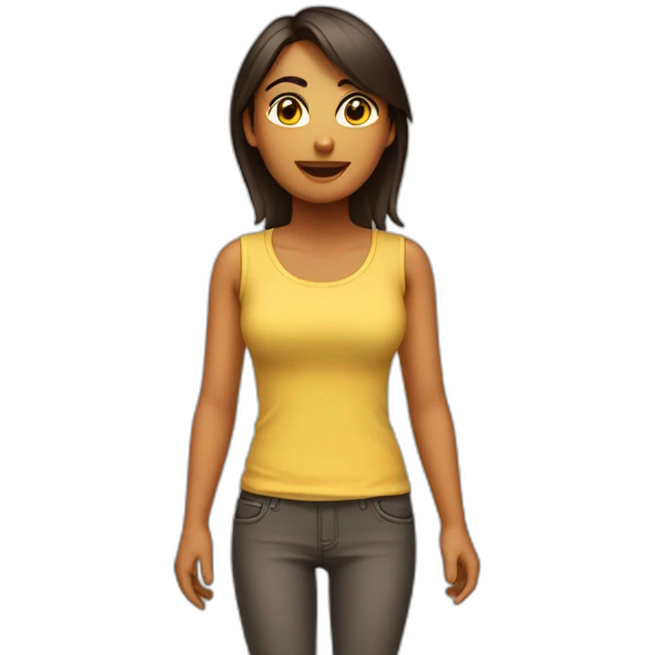Chica calva emoji