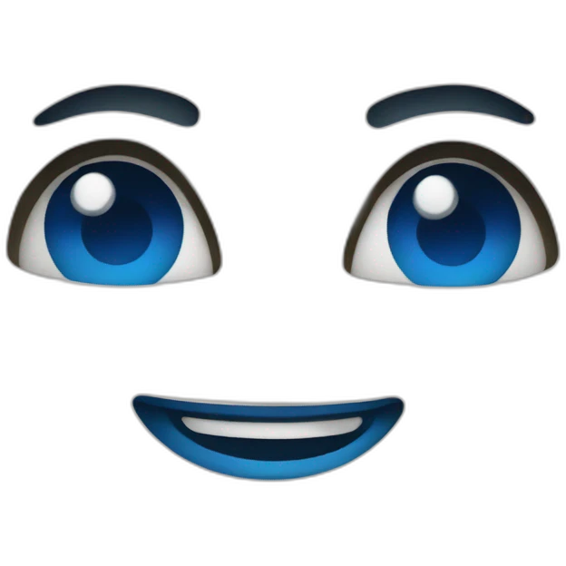 Étoile de couleur bleu emoji