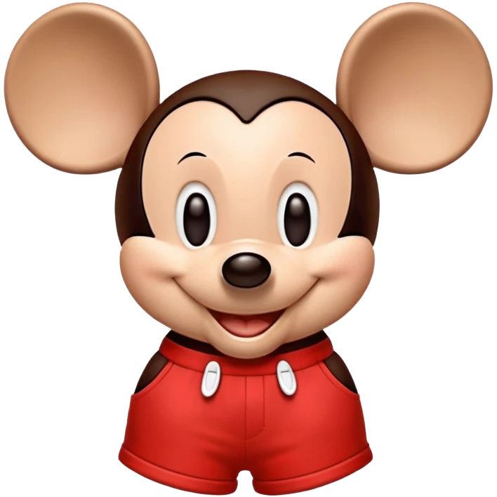 Mickey Mouse with red shorts and big ears emoji