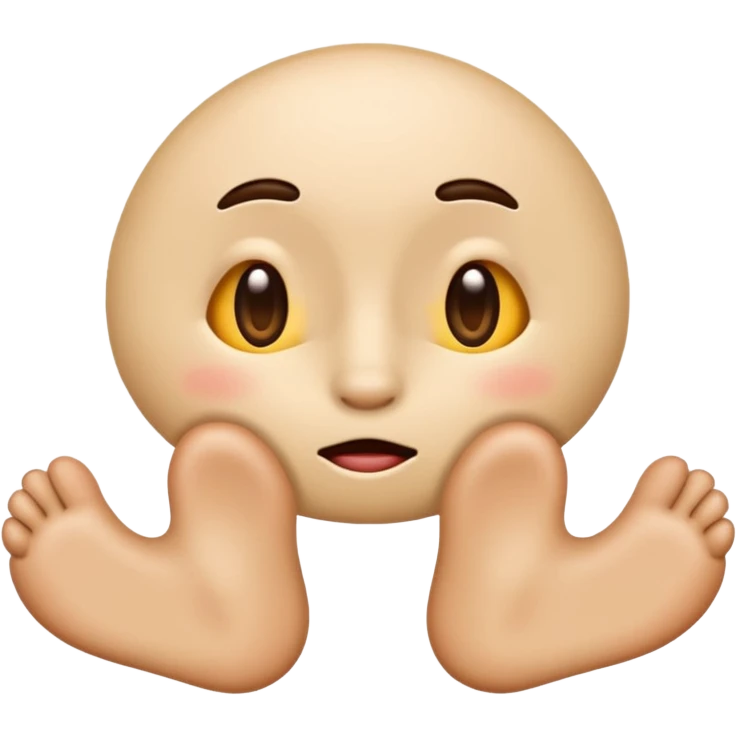 create an emoji thats sniffing its feet emoji