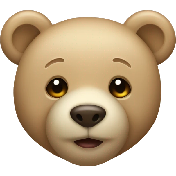 Beige teddybear emoji