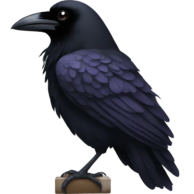 A raven emoji