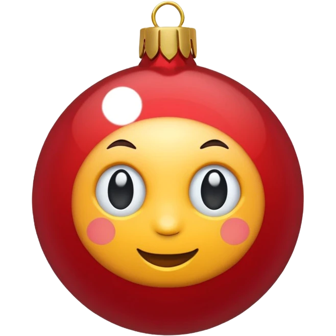 Christmas red ball emoji