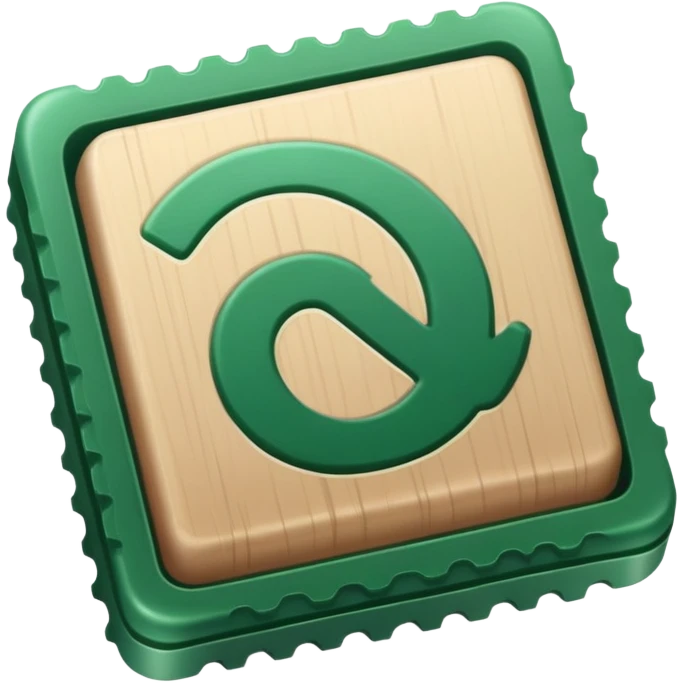 green approved stamp emoji
