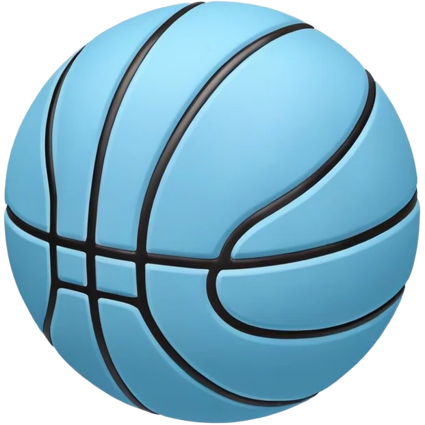 light blue basketball emoji