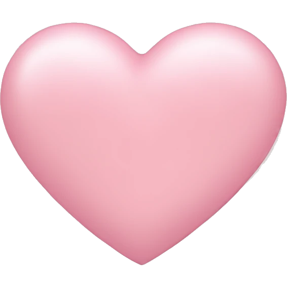 Light pink heart emoji