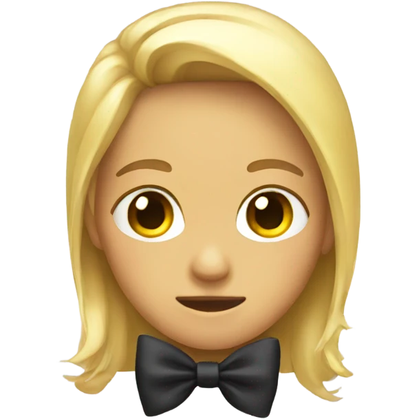 Black bow emoji