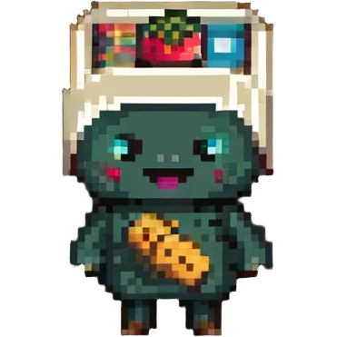 man dressed as a snack emoji
