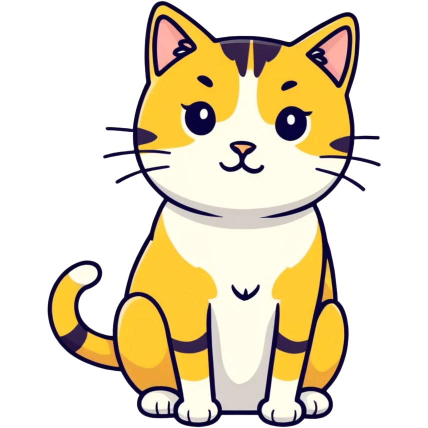 Golden cat in a refrigerator emoji