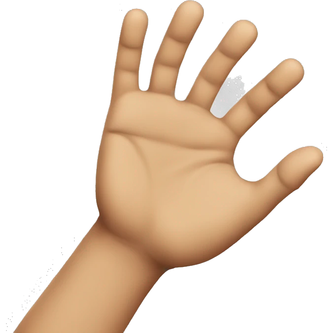 Shock hand emoji