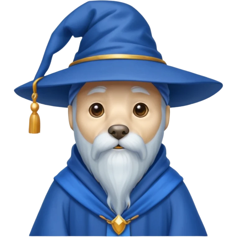 Dog wizard emoji