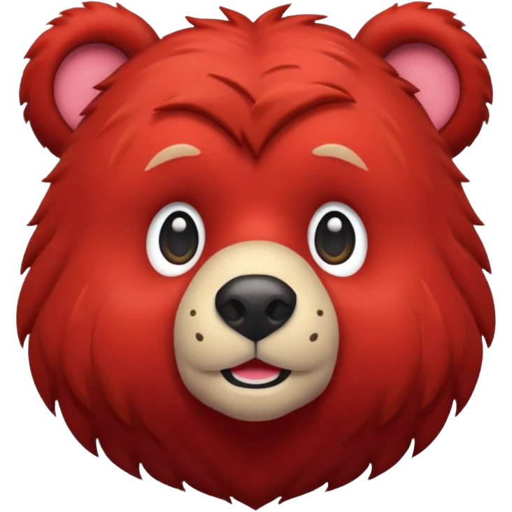 red bear emoji