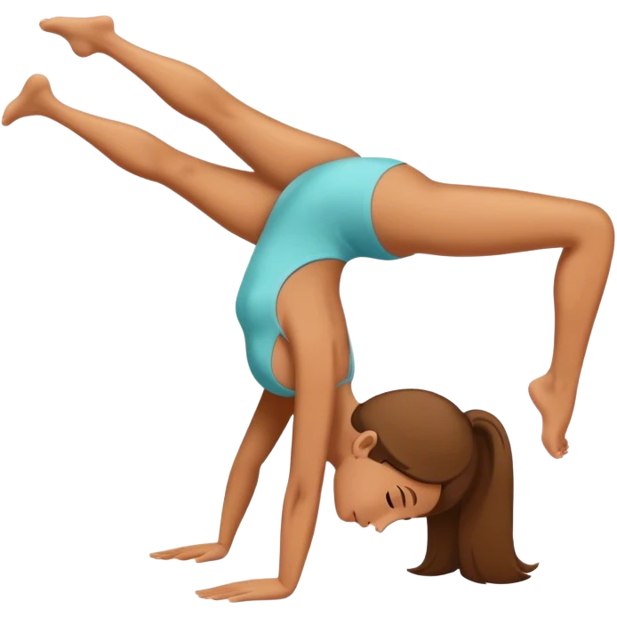 lady doing upward forward bend  emoji