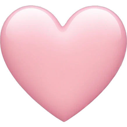 light pink heart  emoji