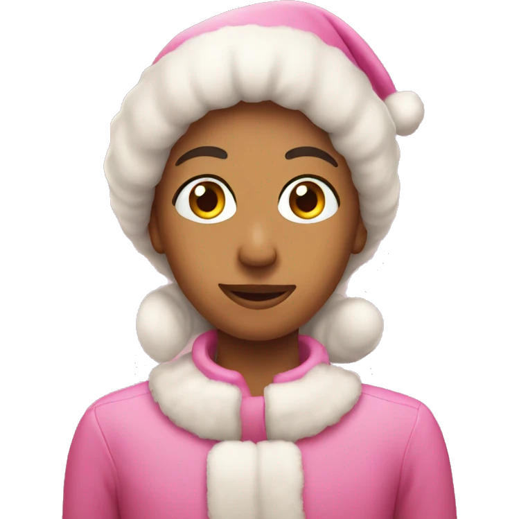 pink christmas  emoji