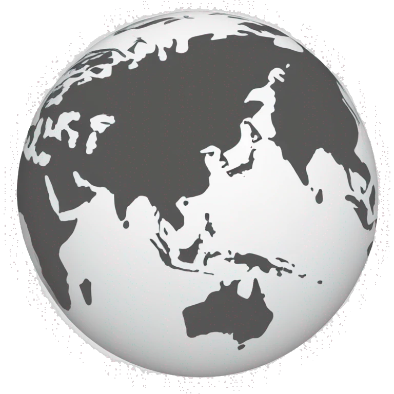 Create an image of a globe with a dotted flight path line from North America to Europe. emoji
